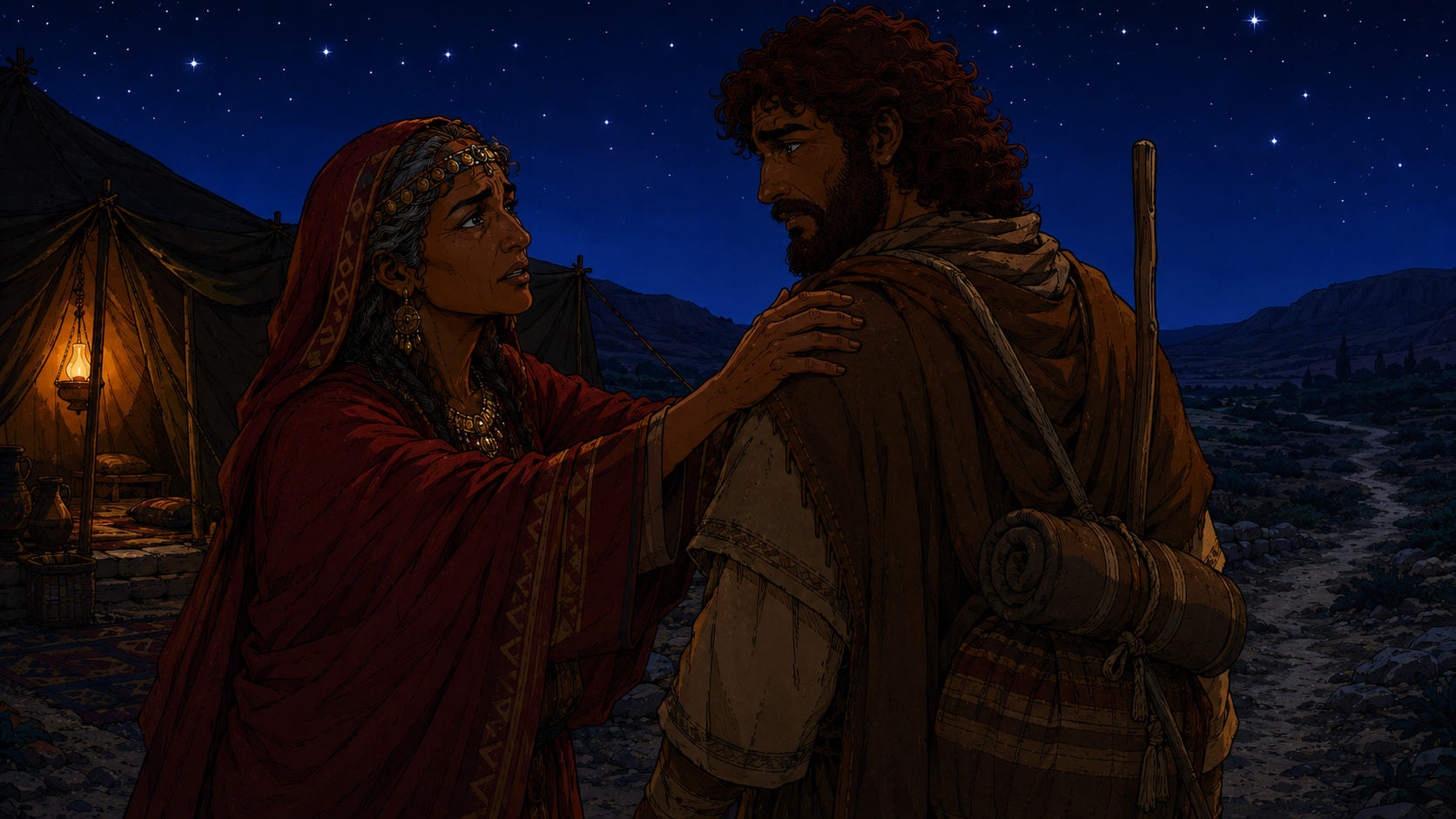 Rebekah Sends Jacob Away